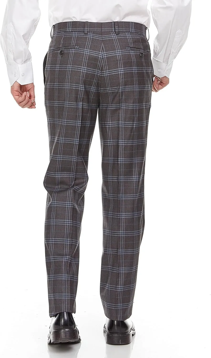 Adam Baker Men's Single Breasted Ultra Slim Fit 2-Piece (Jacket, Trousers) Suit Set