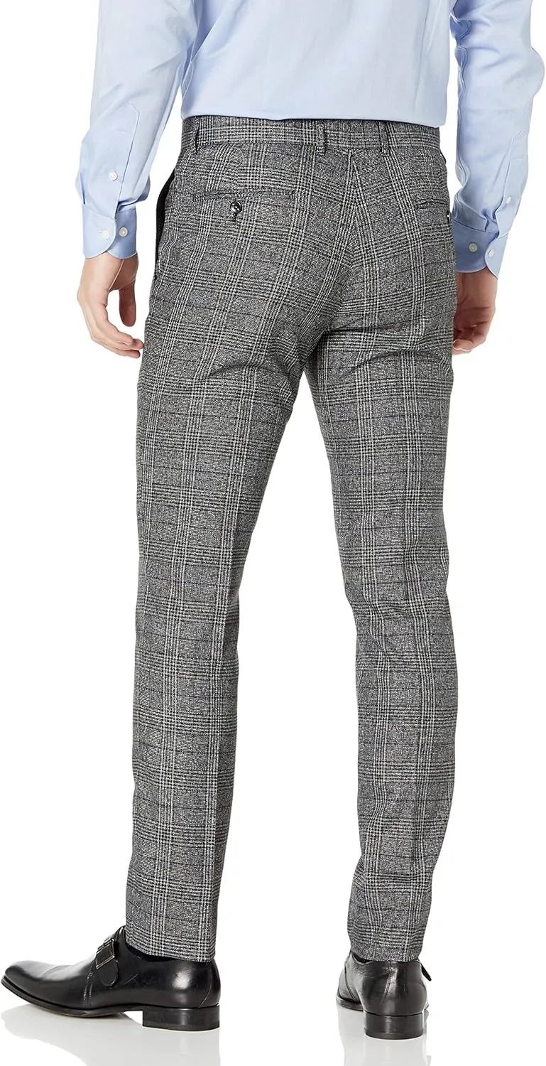 Adam Baker Men's Slim Fit Double Breasted 2-Piece (Jacket & Pants) Suit Set