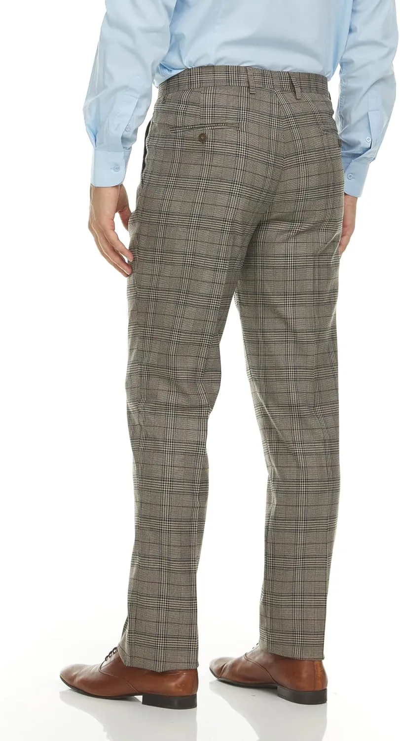 Adam Baker Men's Slim Fit Double Breasted 2-Piece (Jacket & Pants) Suit Set