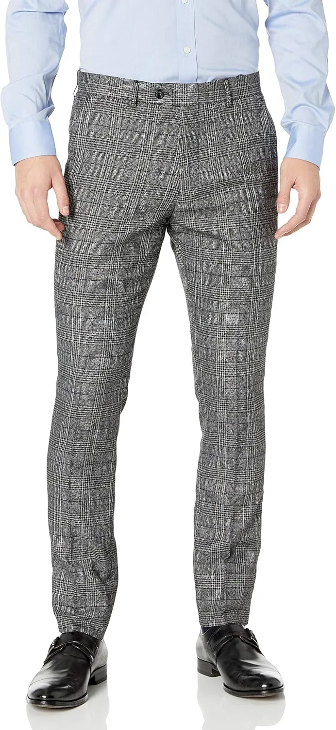Adam Baker Men's Slim Fit Double Breasted 2-Piece (Jacket & Pants) Suit Set