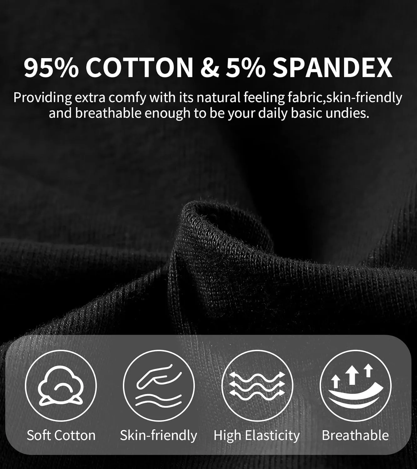 ASIMOON Tummy Control Boyshorts Underwear for Women Stretch High Waisted Shapewear Sexy Mesh No Show Panties for Ladies