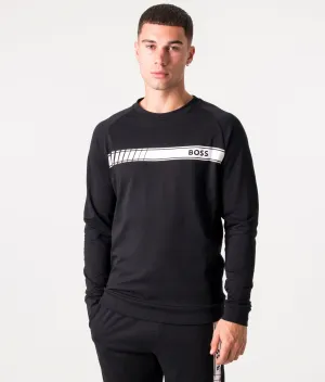 Authentic Logo Stripe Sweatshirt