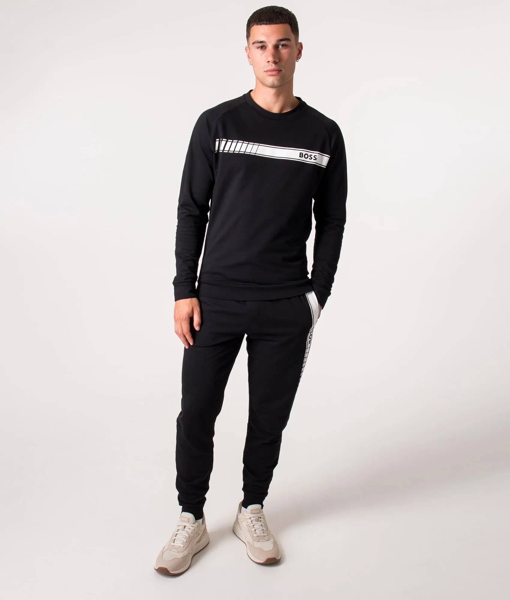 Authentic Logo Stripe Sweatshirt