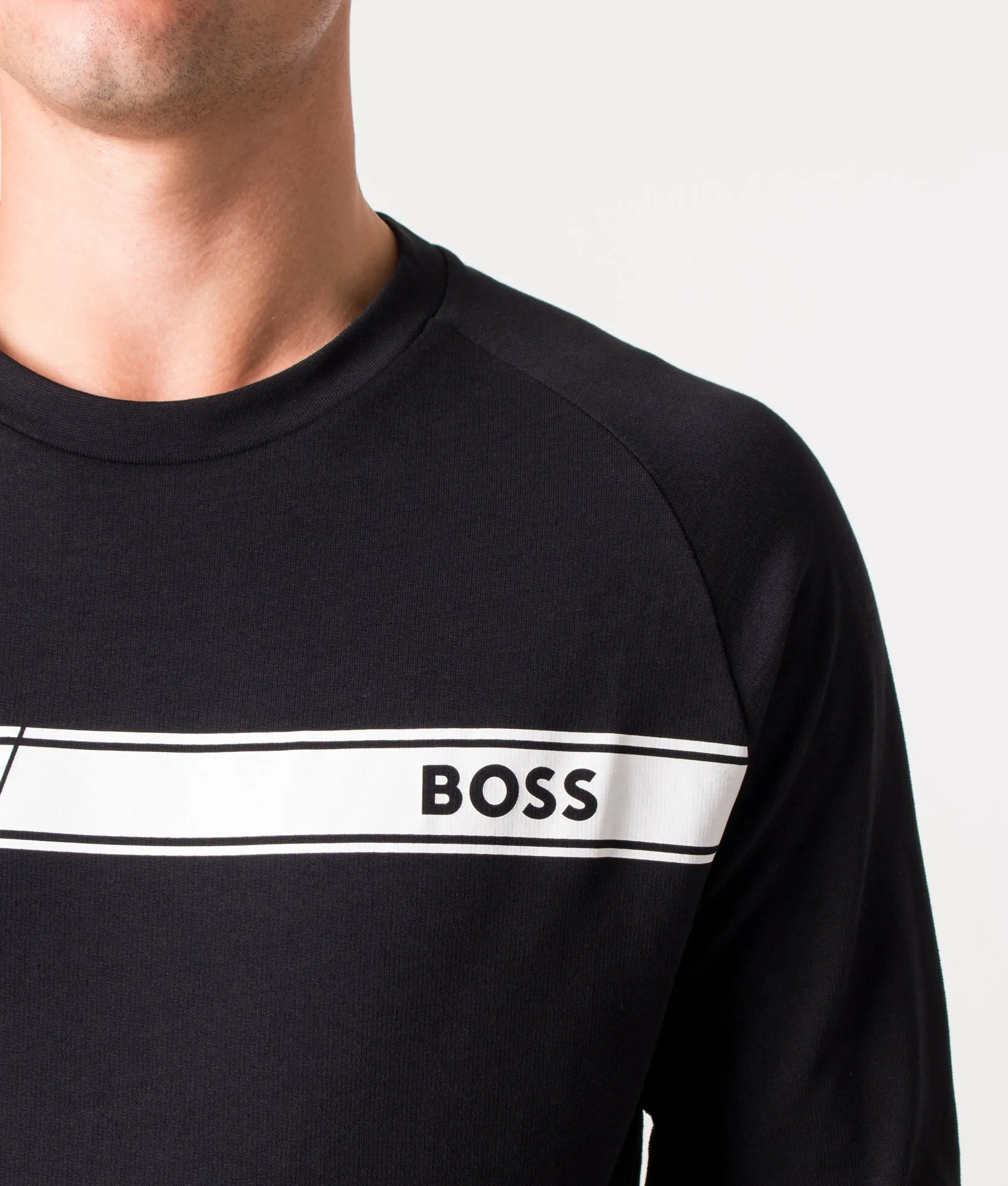 Authentic Logo Stripe Sweatshirt