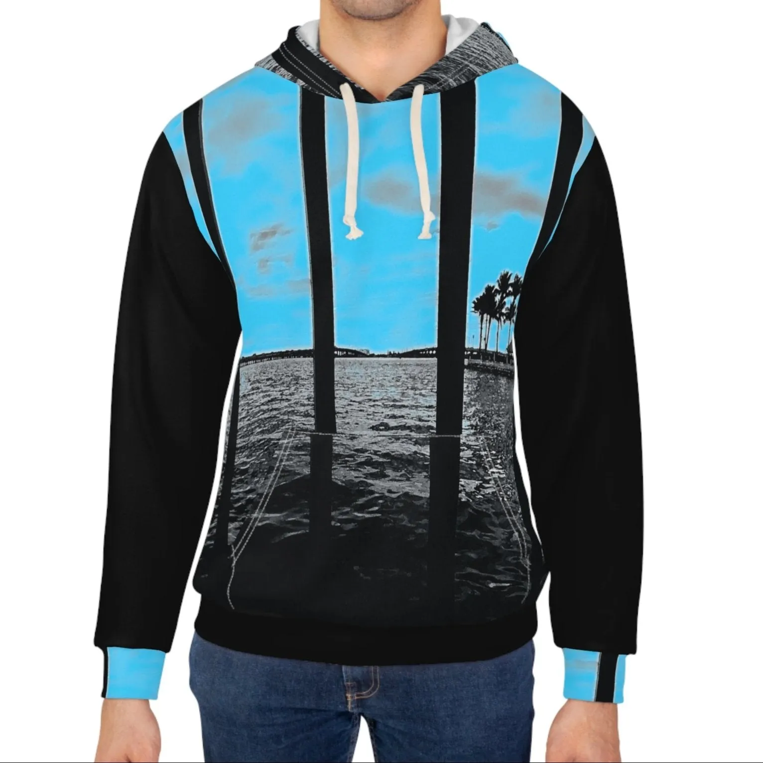 Bars and Palms, Premium Blend Hoodie