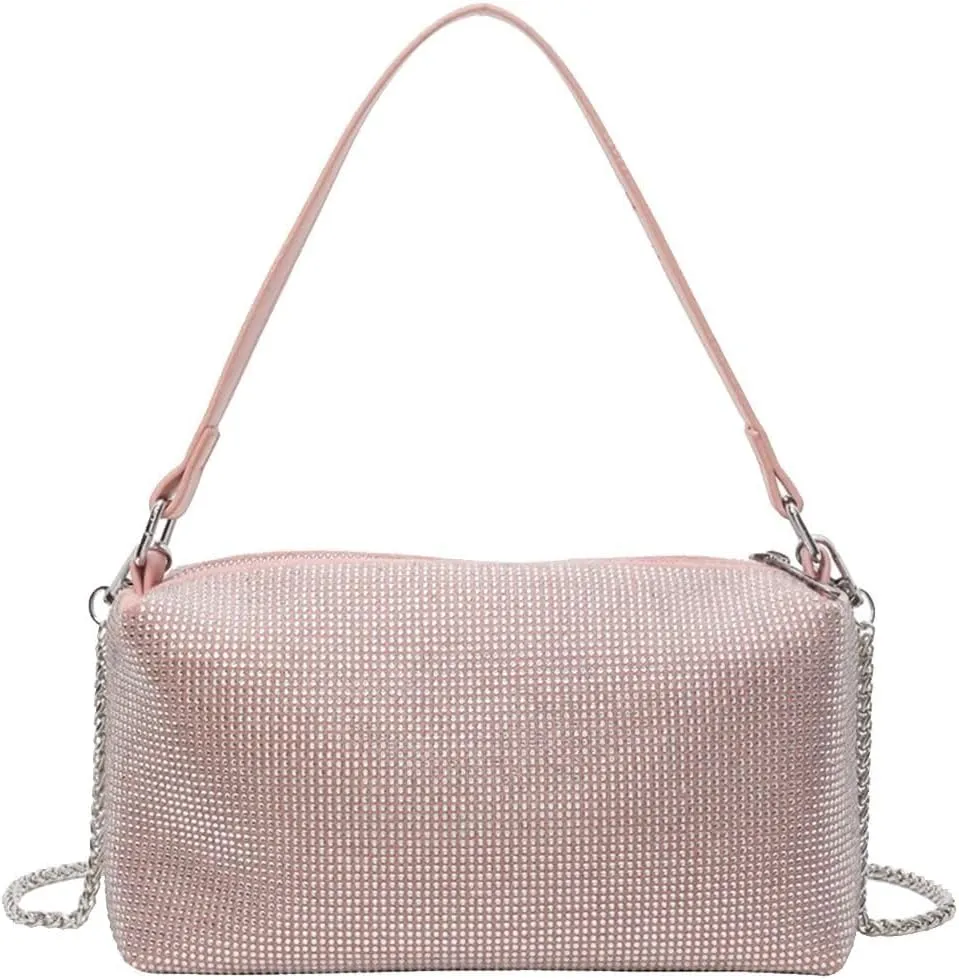 Bling Crystal Shoulder Sparkling Glitter Crossbody Women's Evening Handbag Rhinestone Clutch Bridal Wedding Purse