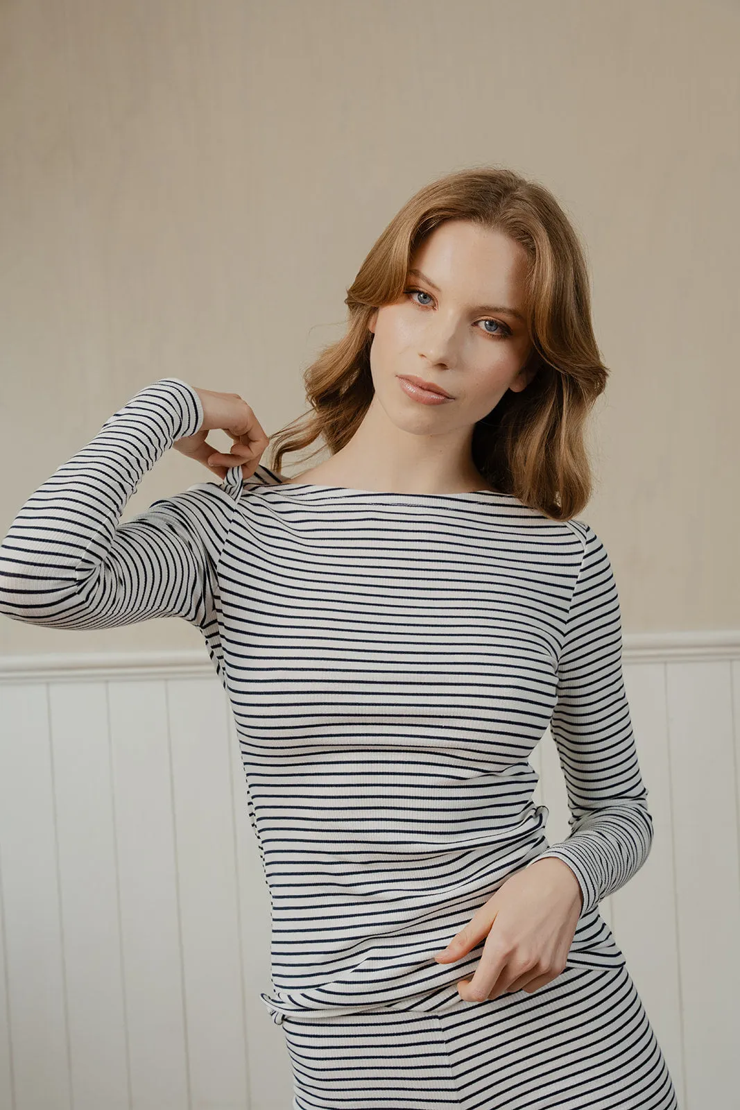 Boatie Crew Navy Stripe