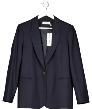 Cefinn Blue Jamie Stretch Wool Blend Blazer UK 16