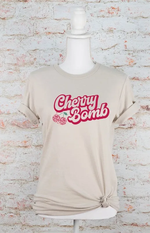 Cherry Bomb Disco Ball Soft style Tee