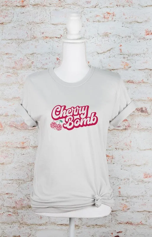 Cherry Bomb Disco Ball Soft style Tee