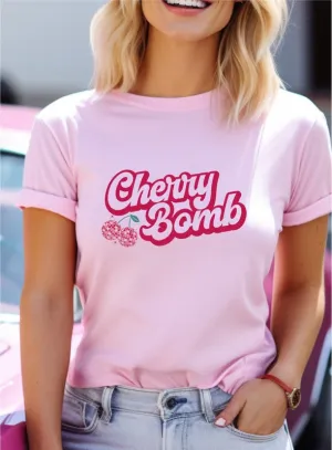 Cherry Bomb Disco Ball Soft style Tee