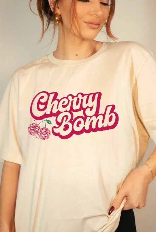 Cherry Bomb Disco Ball Soft style Tee
