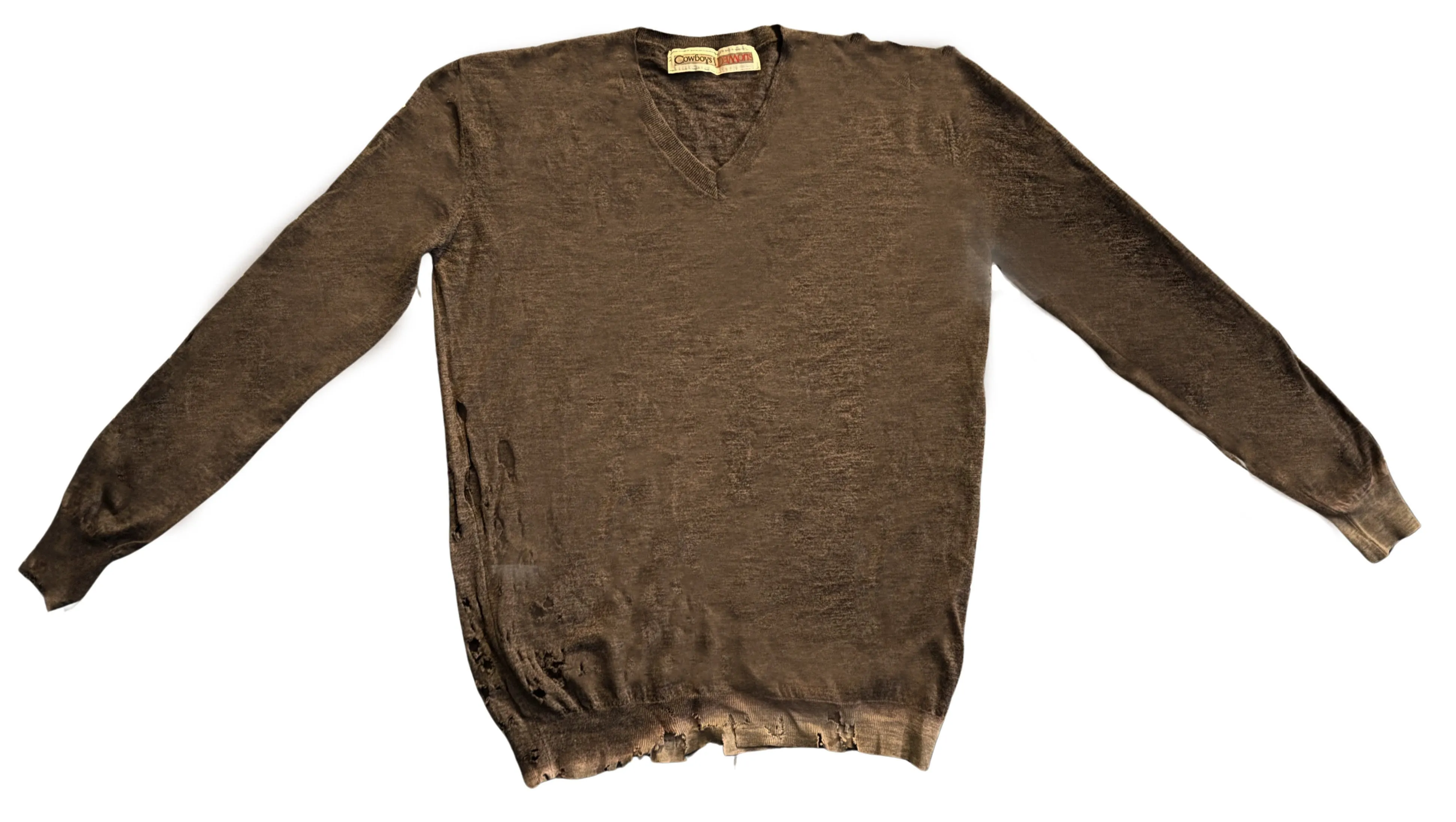 Cowboys & Demons - "BURNED" Merino Wool Sweater