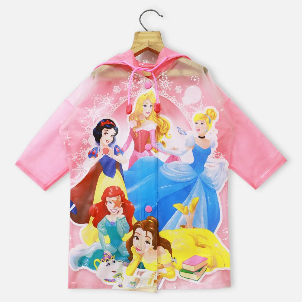 Disney Princess Theme Hooded Raincoat