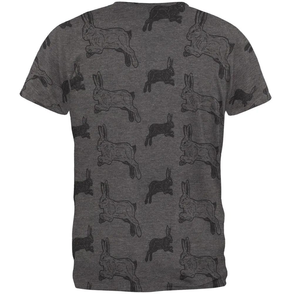 Easter Bunny Rabbit Pattern Mens Soft T Shirt