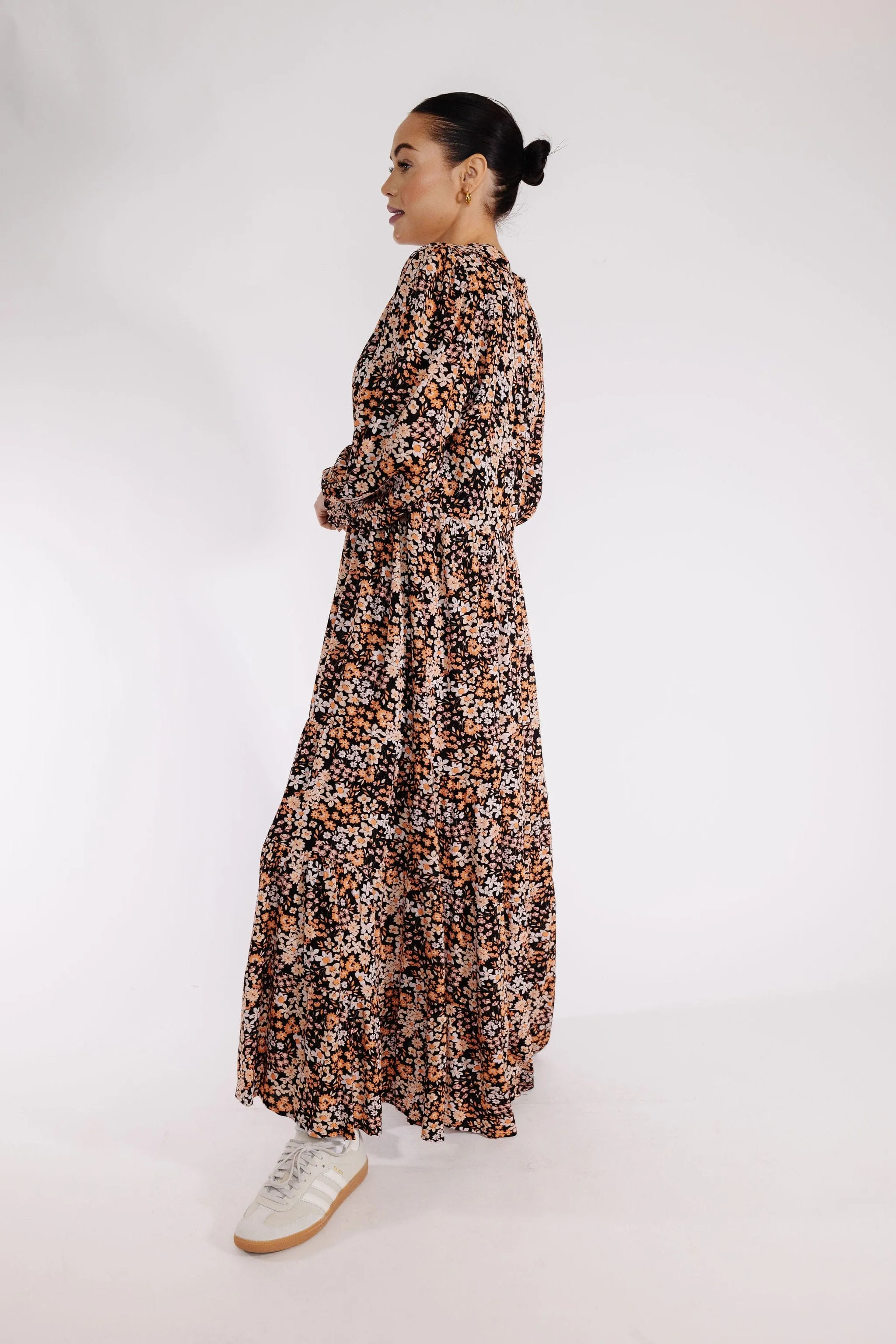 Glenn Dress in Black Multi