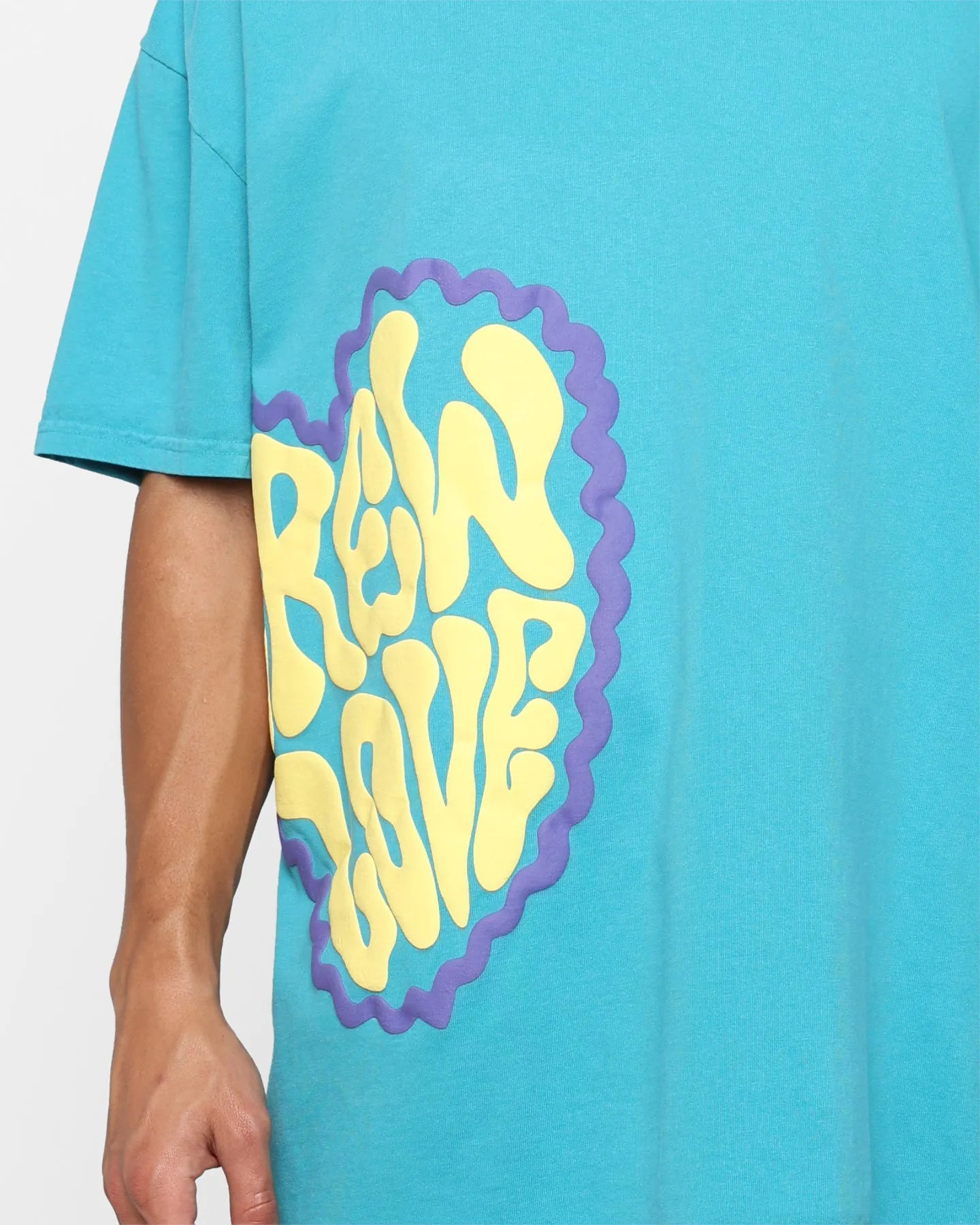 Goat Crew Crew Love T-Shirt Aqua