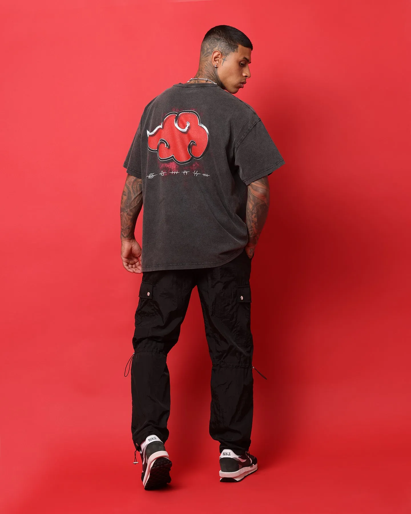 Goat Crew X Naruto Akatsuki Organic Heavyweight Vintage T-Shirt Vintage Black
