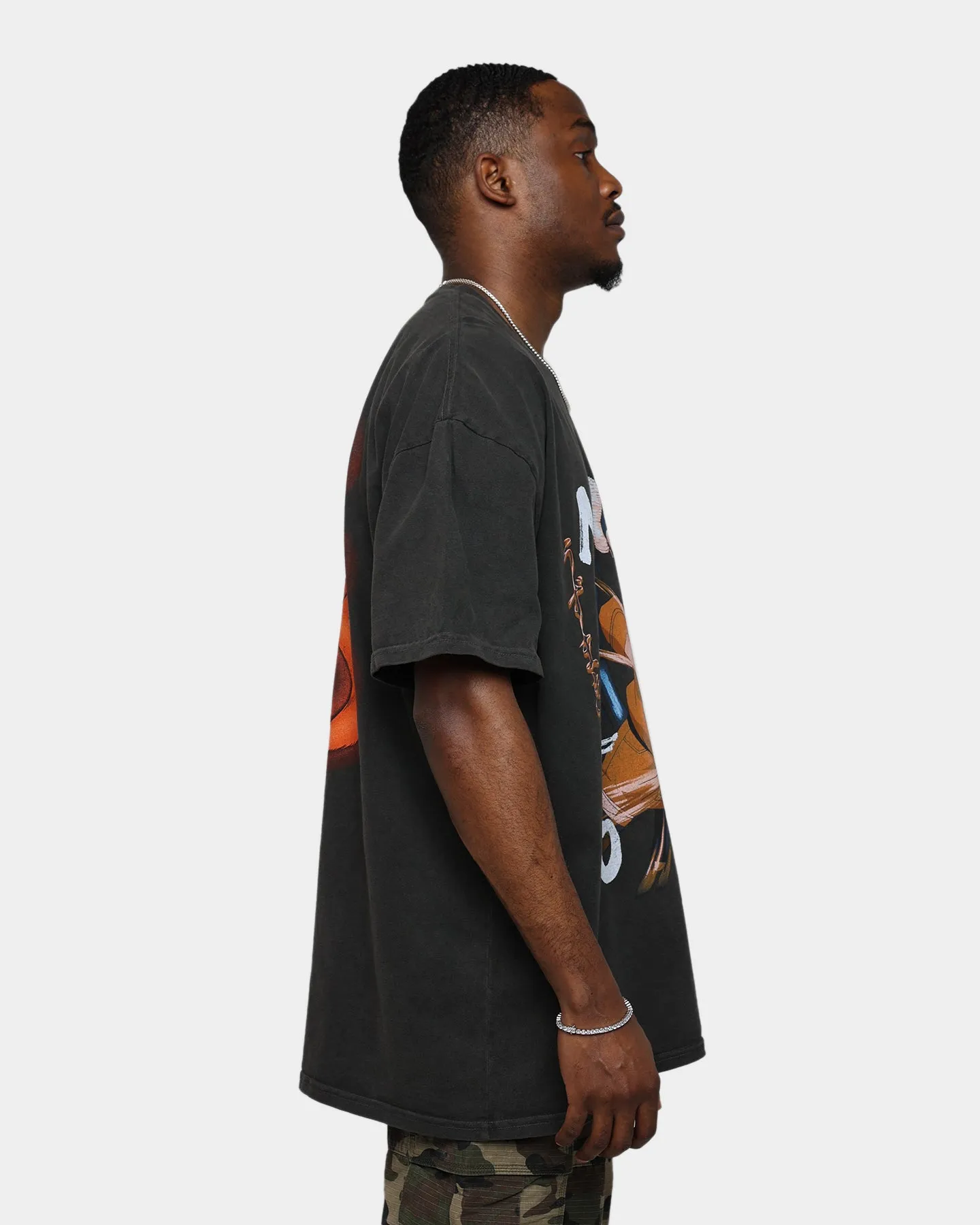 Goat Crew X Naruto Heavyweight Vintage T-Shirt Black Wash