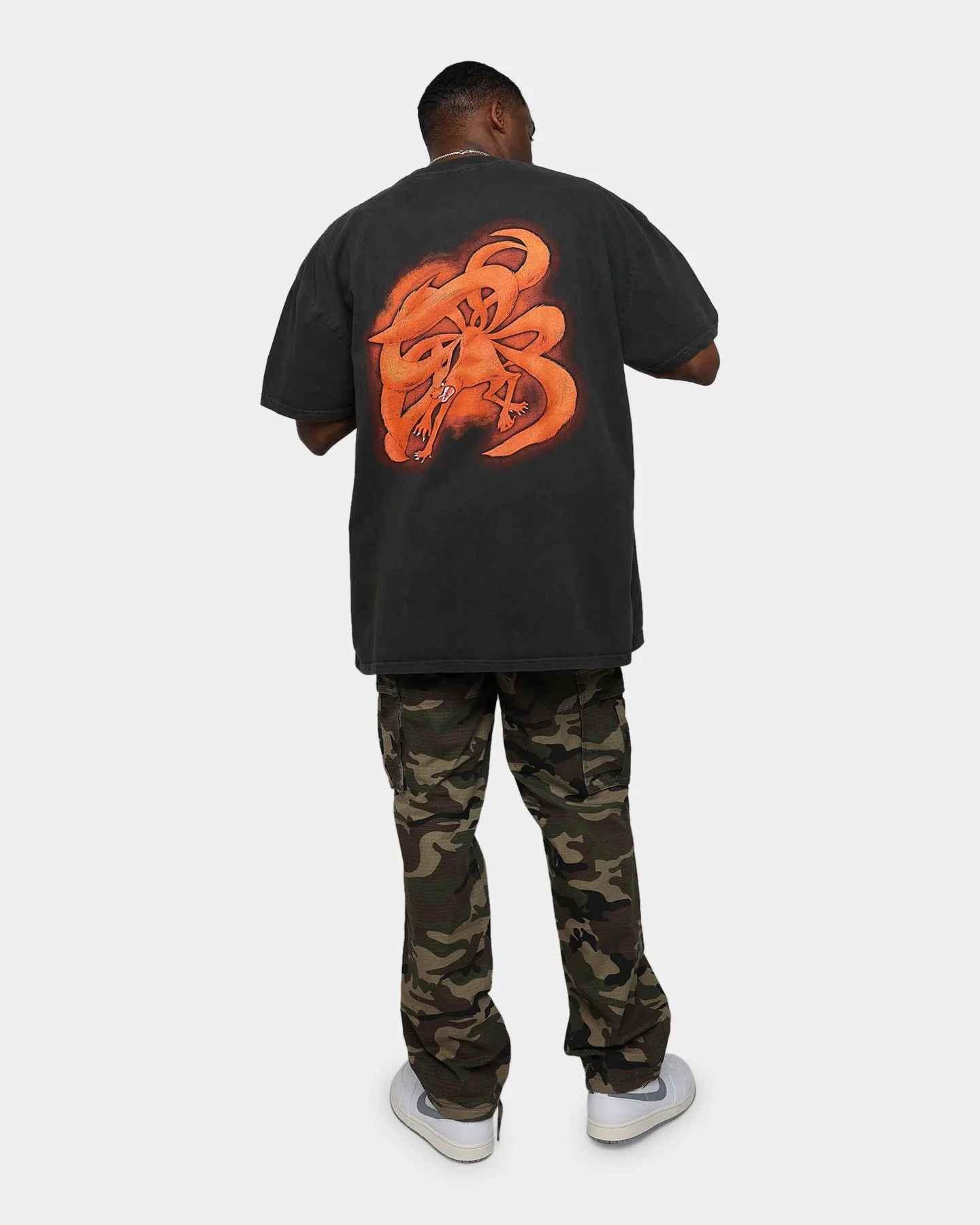 Goat Crew X Naruto Heavyweight Vintage T-Shirt Black Wash