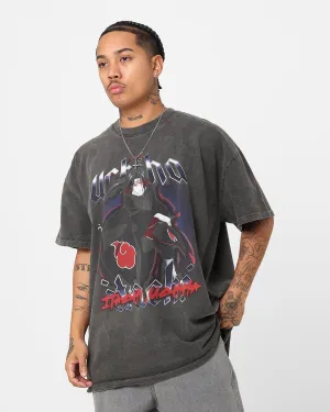Goat Crew X Naruto Itachi Uchiha Heavyweight Vintage T-Shirt Black Wash