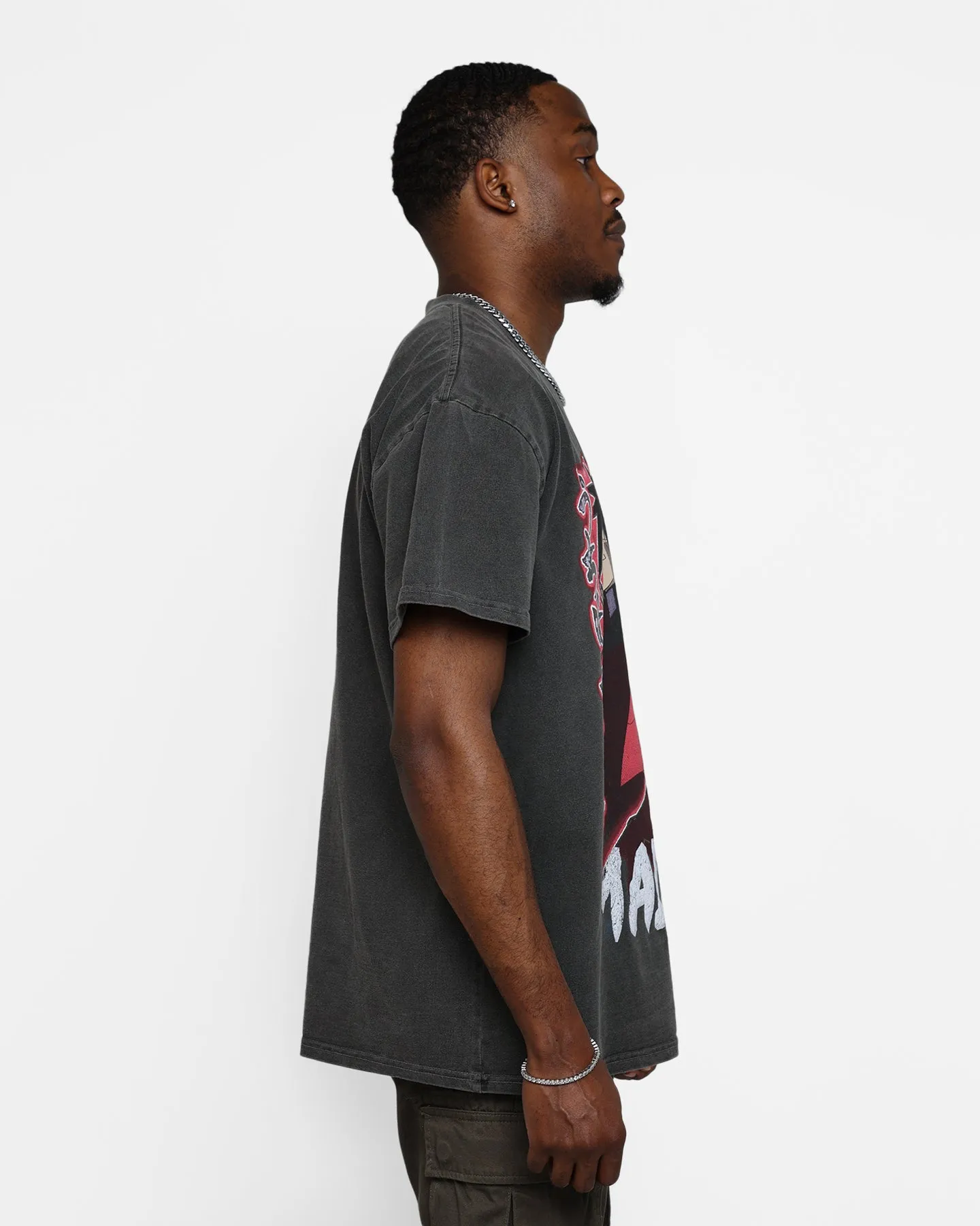 Goat Crew X Naruto Madara Heavyweight Vintage T-Shirt Black Wash