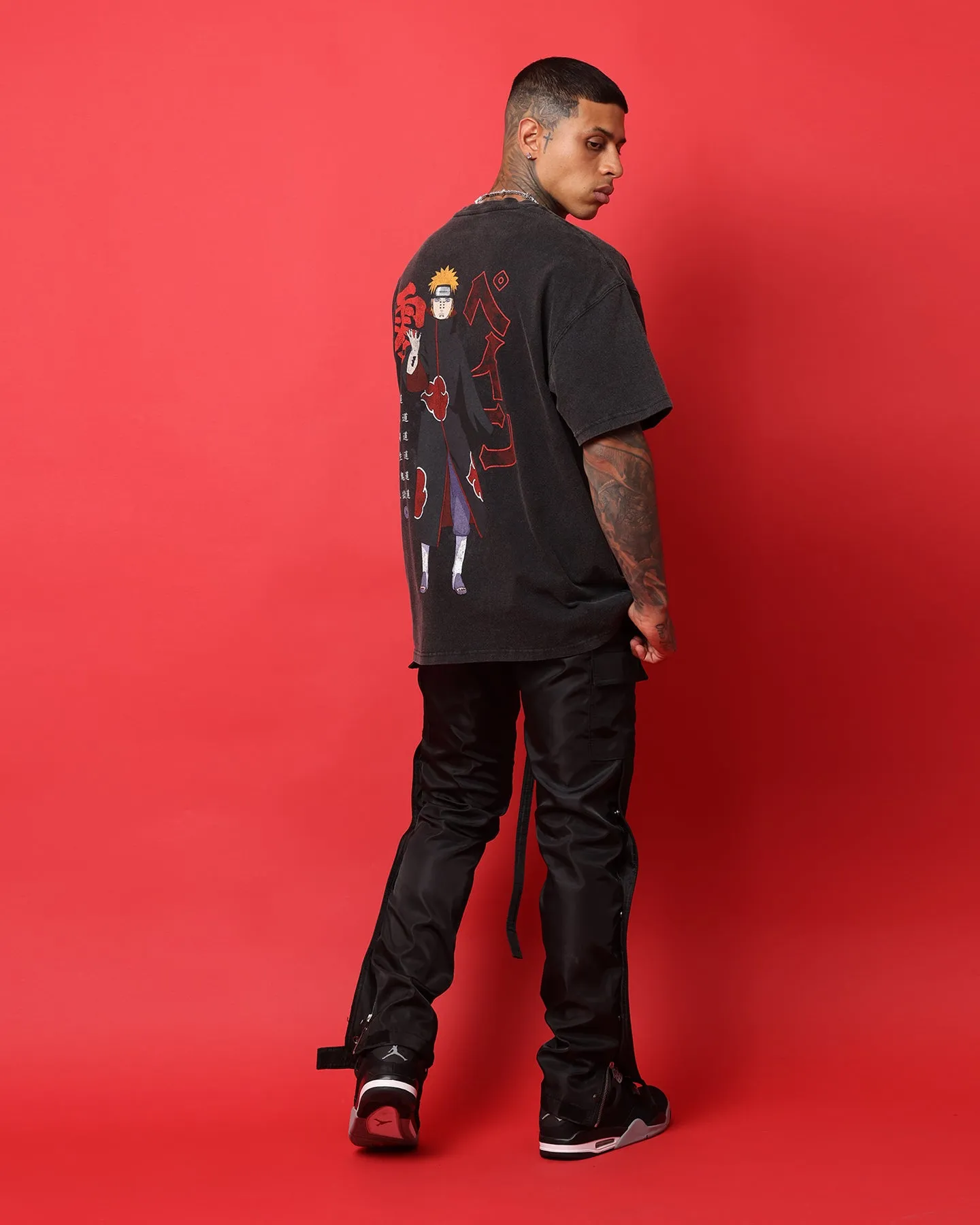 Goat Crew X Naruto Pain Heavyweight Vintage T-Shirt Vintage Black