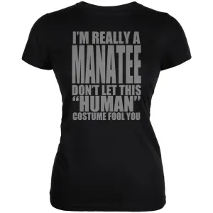 Halloween Human Manatee Costume Juniors Soft T Shirt