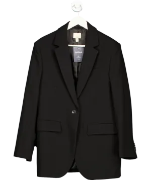 H&M Black Wool-blend Blazer UK 36" CHEST