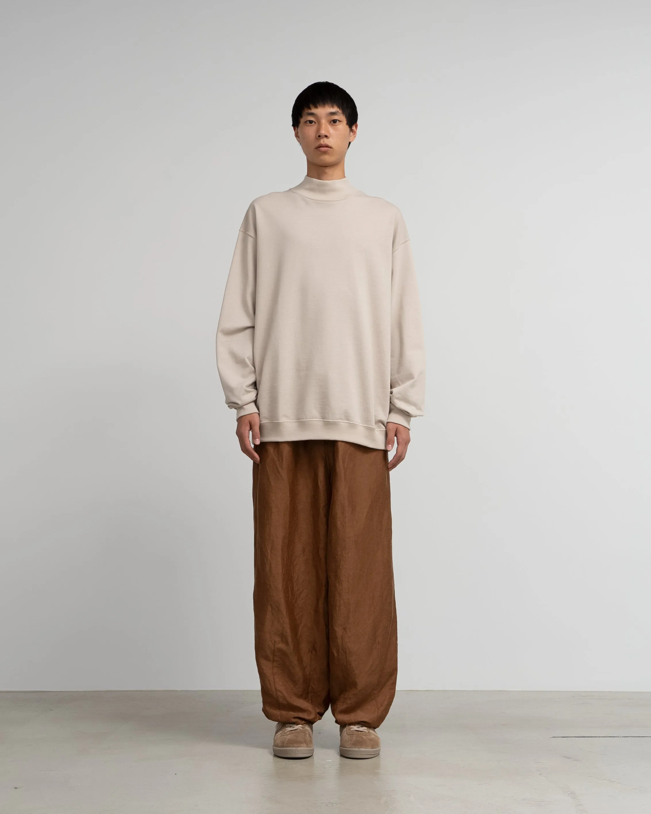 High Gauge Soft Terry Mock Neck