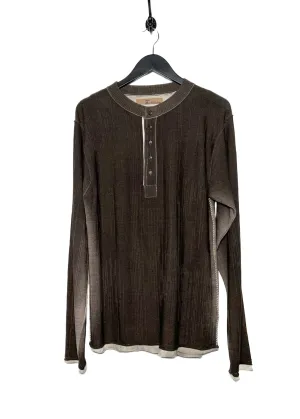 John Galliano Gradient Brown Wool Crewneck Sweater
