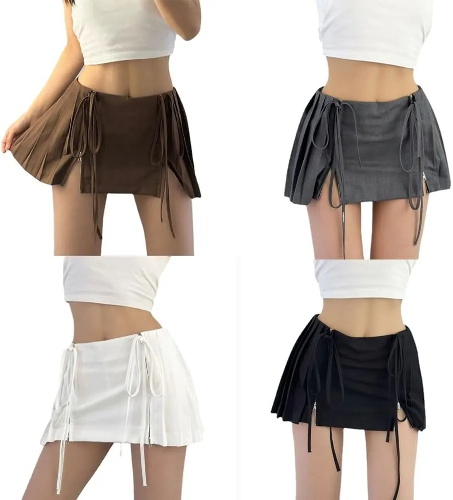 LAPRBY Y2k Skirt Preppy Skirt Preppy Clothe Skorts Skirts for Women Pleated Mini Skirts for Women