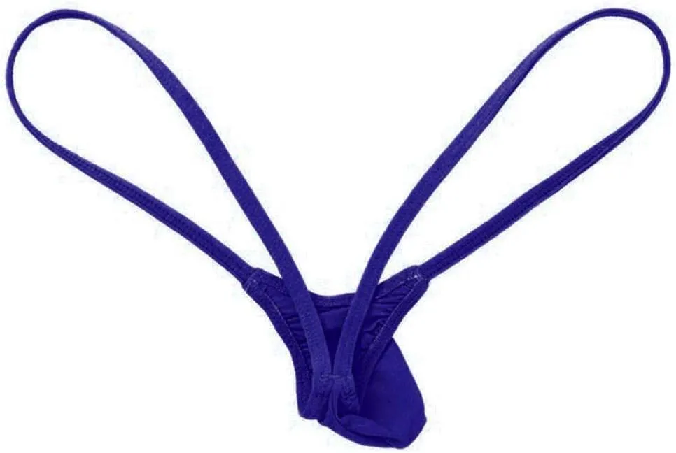 Men Lace Tirm Frilly Sissy Thong Panties Hollow Out Sheer G-Strings Underwear