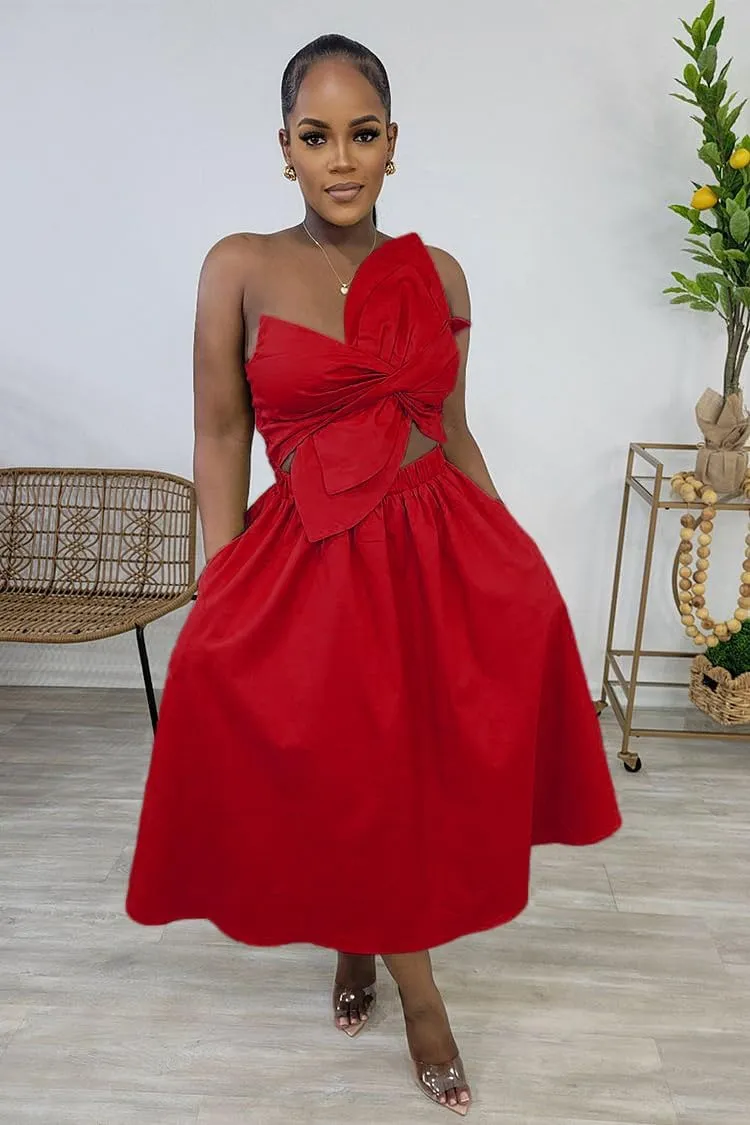 Midi Dresses for Women Casual Summer Sundresses Vacation Outfits Spaghetti Strap Smocked Women Maxi Dress with Pockets