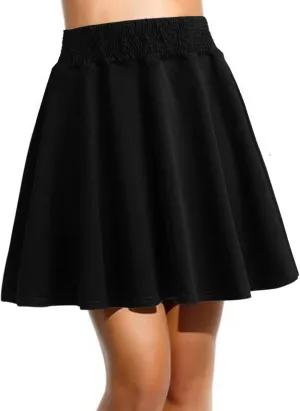 Midi Skirts for Women Solid Basic Skirt A Line Design Skirt Ruffle Layered Pleated Large Swing Skirts Spring