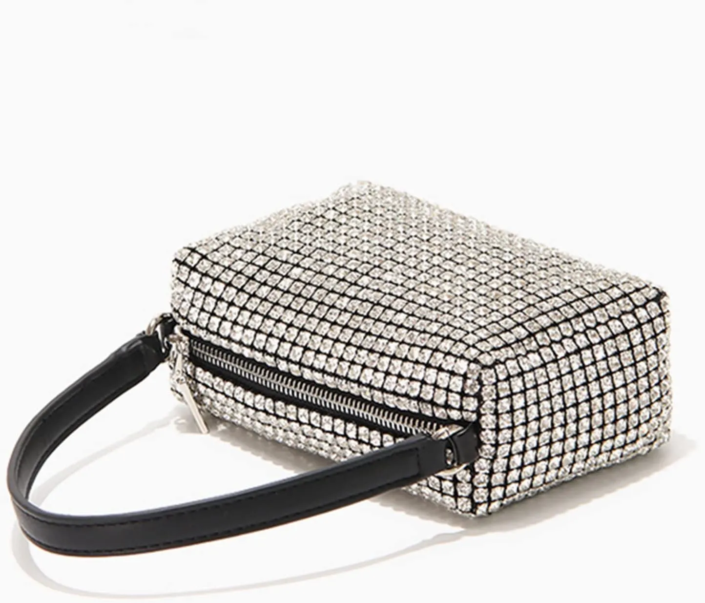 MIFXIN Women Rhinestone Handbag Evening Bag Lady Girl Bling Crystal Purse Clutch Shoulder Bag for Wedding Party