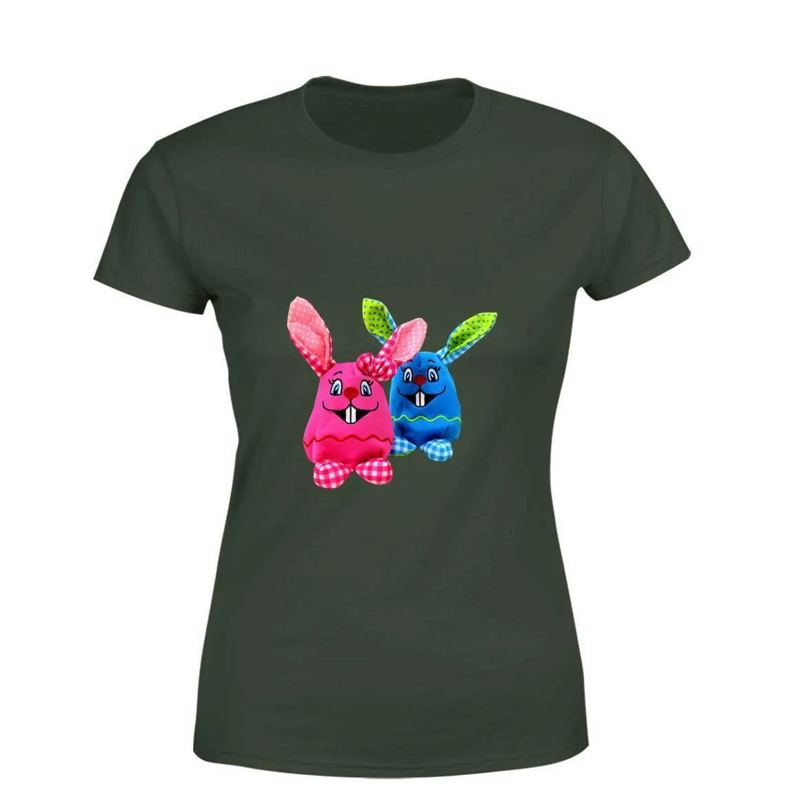 Mister Fab Easter Bunny Women Round Neck printed T-Shirts