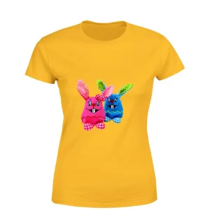 Mister Fab Easter Bunny Women Round Neck printed T-Shirts