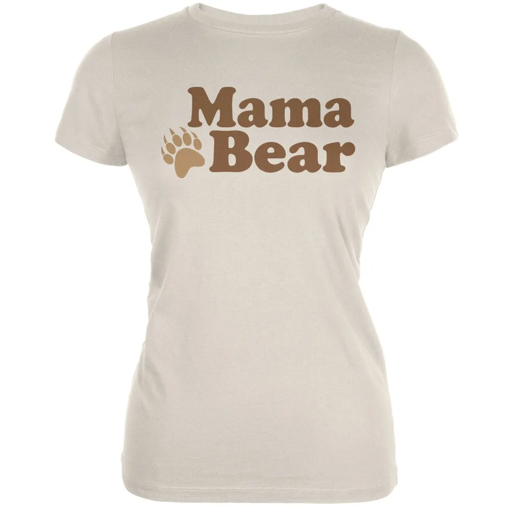 Mothers Day - Mama Bear Black Juniors Soft T-Shirt
