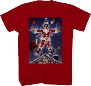 National Lampoons Christmas Vacation Clark Griswold House Roof Lights T-Shirt