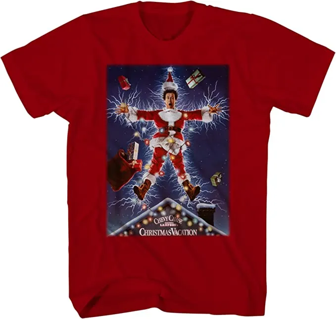 National Lampoons Christmas Vacation Clark Griswold House Roof Lights T-Shirt