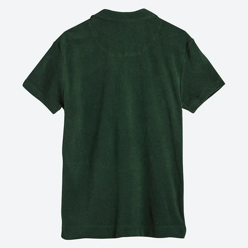 OAS GREEN TERRY POLO SHIRT