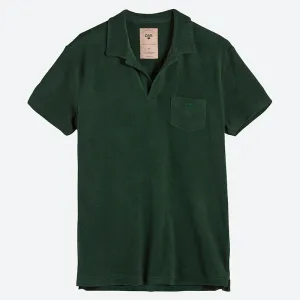 OAS GREEN TERRY POLO SHIRT