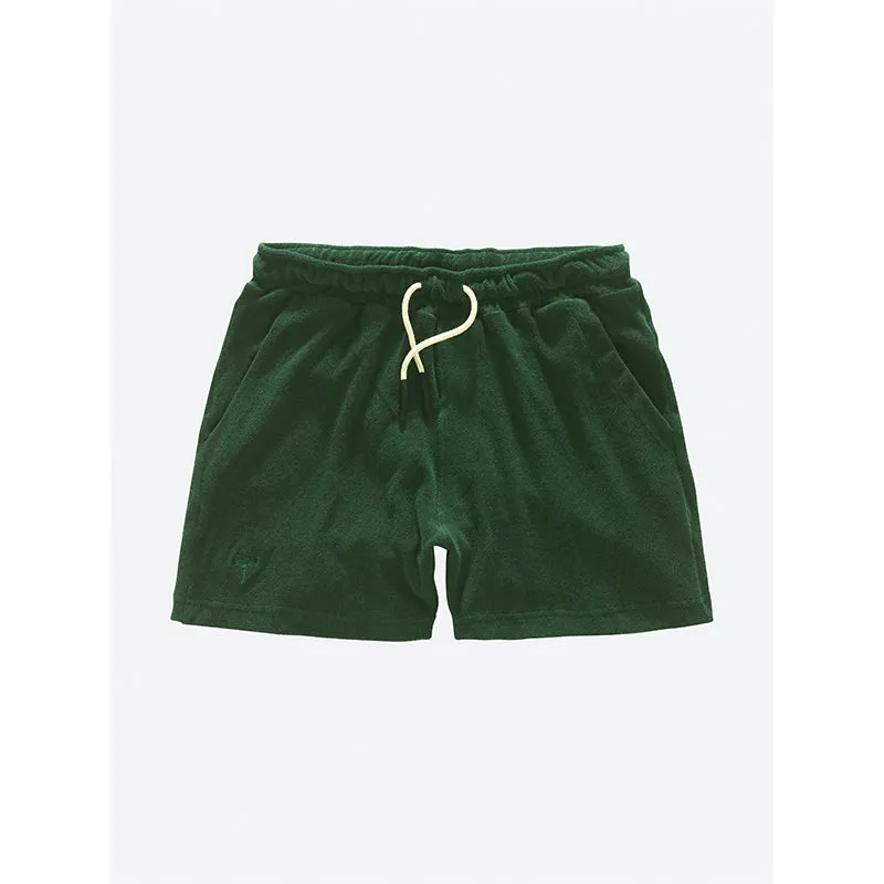 OAS GREEN TERRY SHORTS