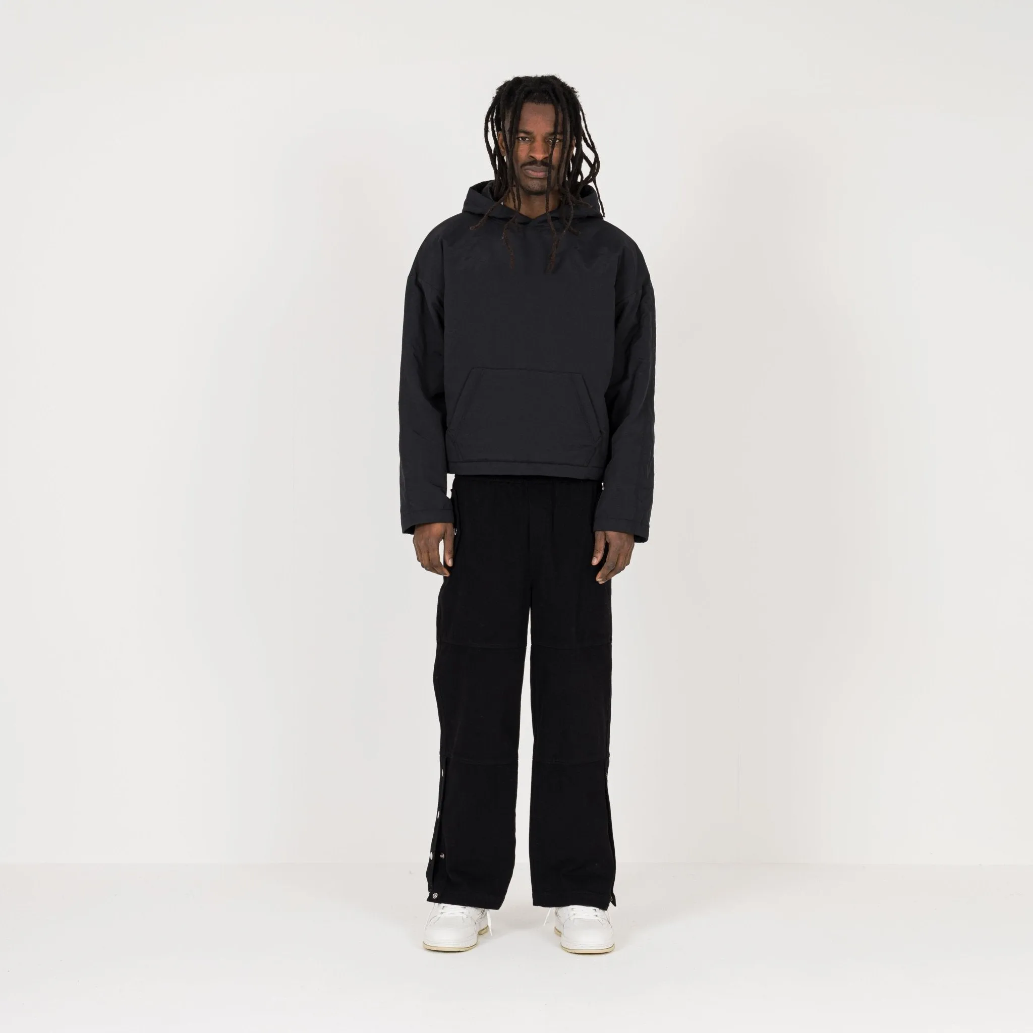 Padded Hooded Jacket - Black