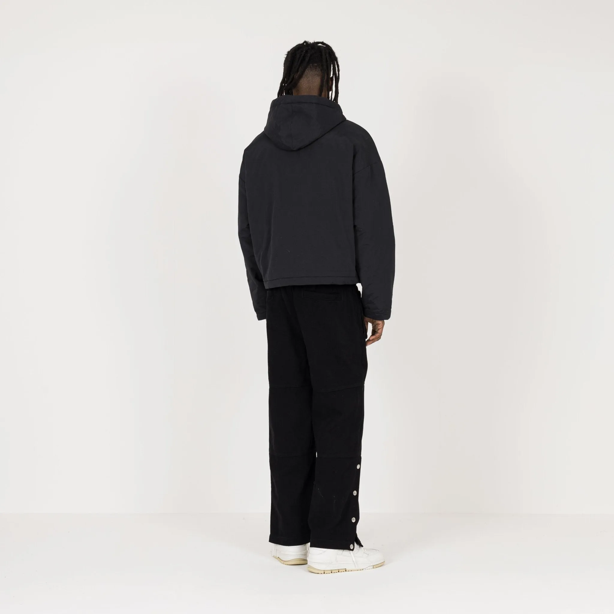 Padded Hooded Jacket - Black