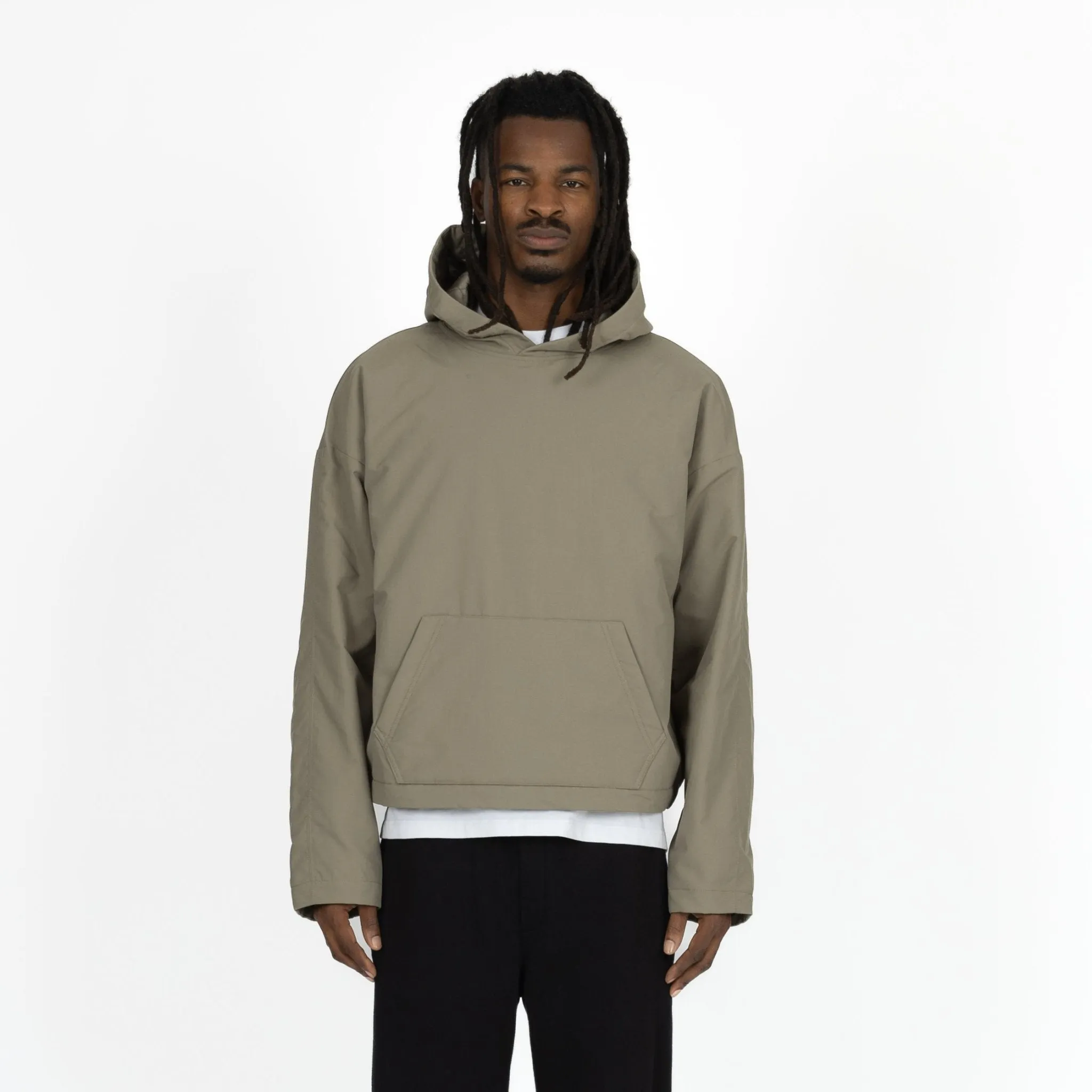 Padded Hooded Jacket - Khaki