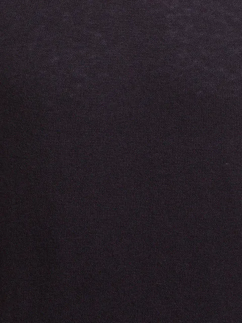 Parx Men Black Solid Wool Blend Sweater