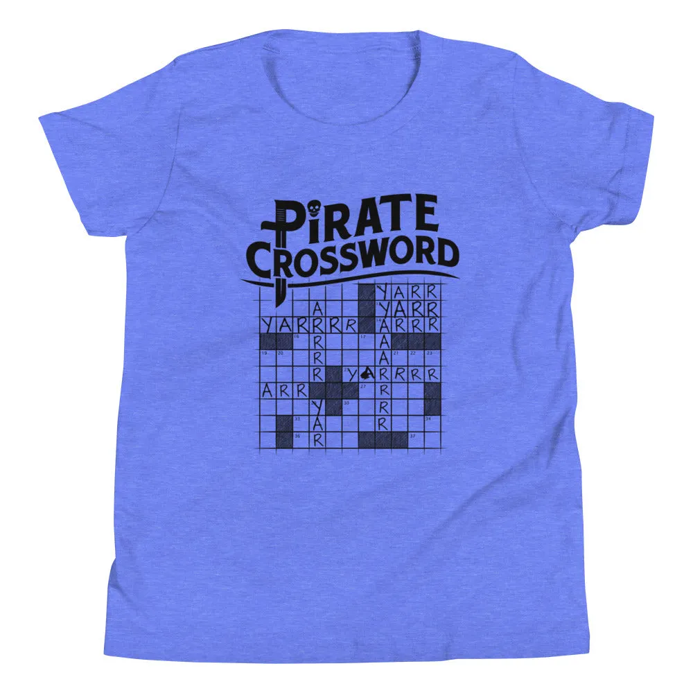 Pirate Crossword Kid's Youth Tee