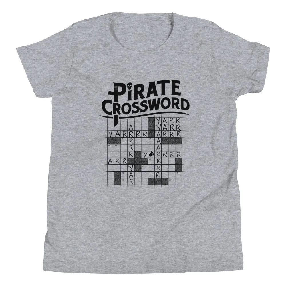 Pirate Crossword Kid's Youth Tee